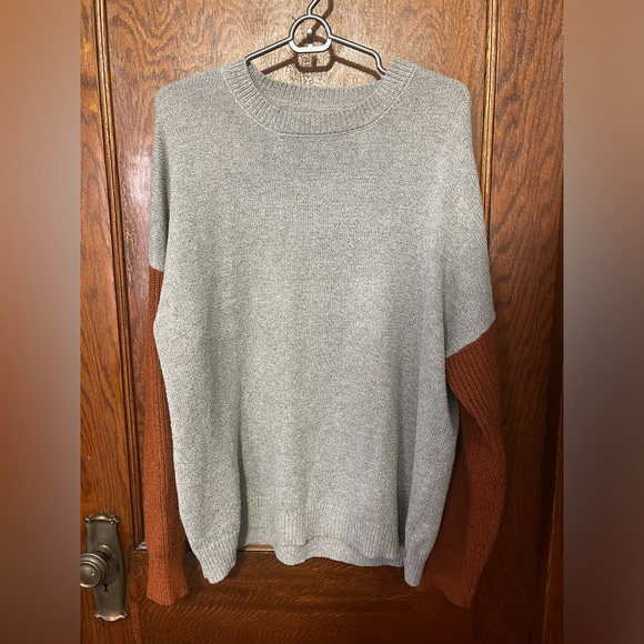 Gray and brown long sleeve sweater size 2XL - Picture 1 of 1
